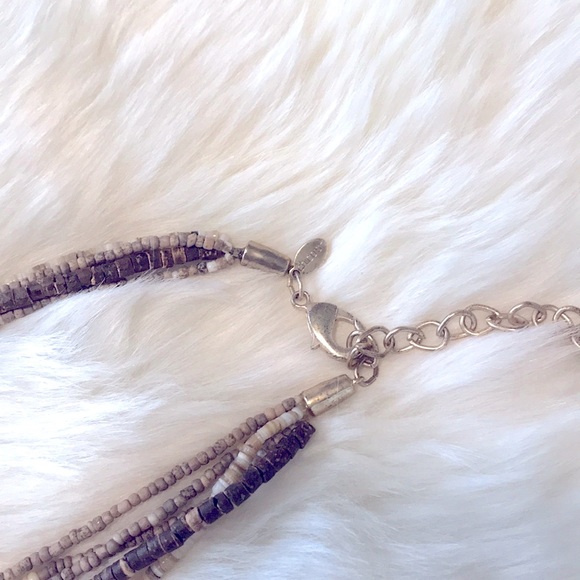 VTG Boho Long Multi-Layered Earth-Tone Seed Beads - Picture 12 of 15